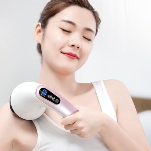 Handheld electric hammer hammer body multifunctional charging dolphins massager push rod fat back rubs vibration massager