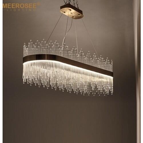 Modern Crystal Led Pendant LightLamp For Dinning Room Gold Oval Suspension Living Room Restaurant Luminaire Abajur Rods Hanging