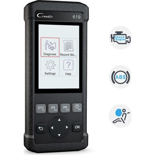X431 Creader CR619 OBD2 Automotive Scanner ABS SRS