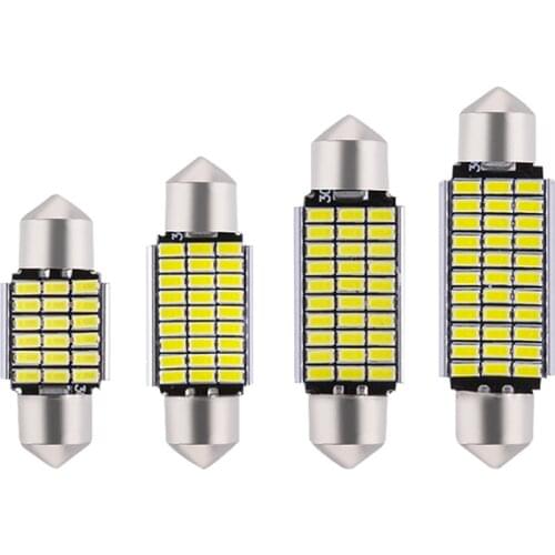 1PC C5W Led C10W Festoon Light Interior Light 31mm 36mm 39mm 41mm Car LED 4014 SMD 24/30/36/39Leds Doom Lamp Reading Light 12V