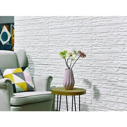 10PCS 3D Wall Stickers Imitation Brick Bedroom Decor Waterproof Self-adhesive Wallpaper Living Room Kitchen TV Backdrop Decor