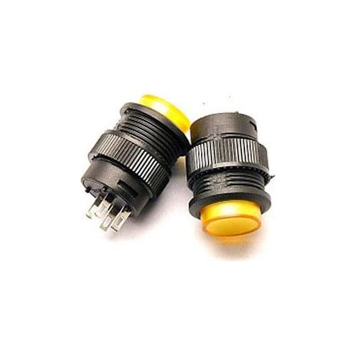 10PCS R16-503AD Self-locking ON/OFF LED Light Latching Push Button Switch Yellow red green