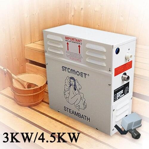 3KW 4.5kw Steam Generator for Shower 220V 380V Home Steam Machine Sauna Bath Steam Shower with Digital Controller