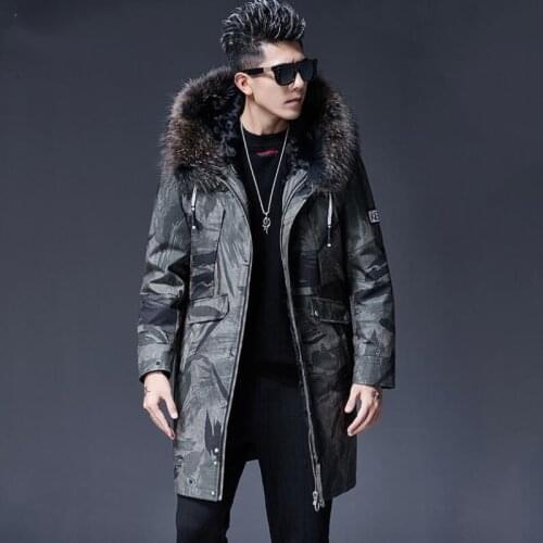 AIFEIGEONLINE Men's Long Parkas