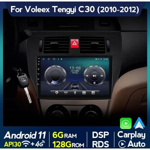 Carplay Auto Android 11 DSP Car Radio Multimedia Video Player For Great Wall Voleex Tengyi C30 2010-2012 GPS Navigation Headunit