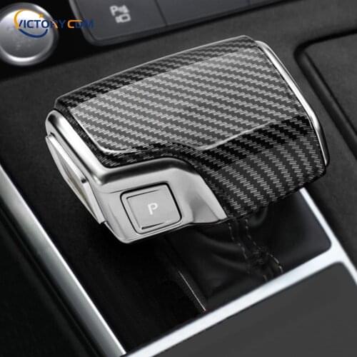 Car Accessories carbon fiber Gear Shift Cover Decoration Sticker Protector For Audi A3 A4 A5 A6 A7 Q5 Q7 S3 S6 S7 Car Styling