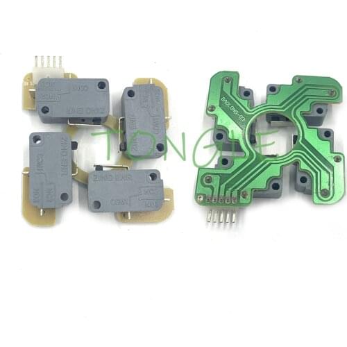 1 PCS Free Shipping Arcade Joystick PCB With Microswitch Copy SANWA Type Joystick 5 Pin Joystick Accessories DIY Joystick