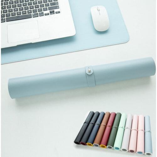 YuBeter Large Mouse Pad Office Bedroom Big PC Computer Mousepad Desktop Keyboard Mat Cushion Anti-slip Leather Desk Mat INS Tide