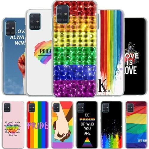 Case for Samsung Galaxy A50 A51 A70 A71 A10 A10s A20s A30 A40 A11 A21s A31 A41 A91 Phone Cover Gay Lesbian LGBT Rainbow Cases