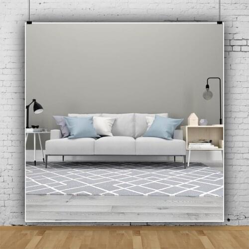 Photography Picture Sofa Table Lamp Carpet Warm Indoor Background Studio Shooting Props Children Party Decoration Photo Backdrop