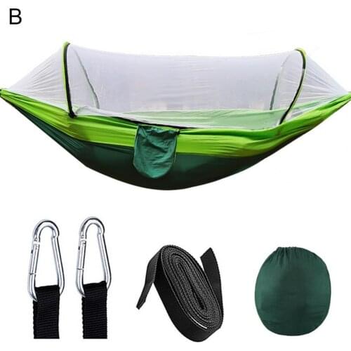 Hammock Eco-friendly Breathable Polyester High Density Hammock Mosquito Net for Forest camping accesorios палатка туристическая
