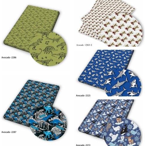 Huangtao Diy 50X150cm Animal Printing Cartoon Character Pattern Double Brush Poly Fabric By Yard 100% Polyester Fabric