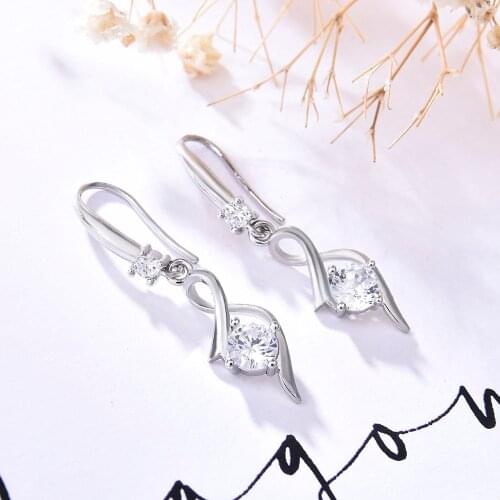 Exquisite Zircon Earrings Women Temperament Irregular Long Pendant Earrings Zircon Aesthetic Wedding Jewelry Accessories New