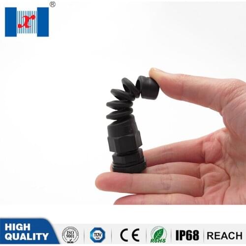 Cable gland PG21 13pcs waterproof cable connectors Nylon cable glands thread gland rubber wiring conduit plastic cable sleeve