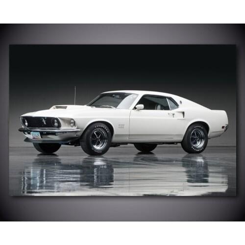 Classic Car 1969 Ford Mustang Boss 429 Wall Art Posters and Prints Decorative Picture Canvas Painting For Living Room Home Decor