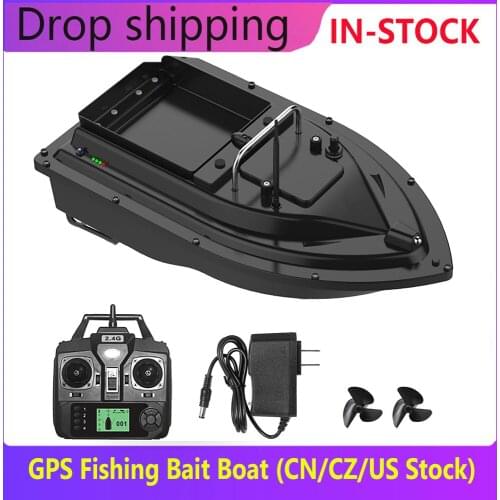 GPS Fishing Bait Boat with Large Bait Container Automatic Bait Boat 400-500M Remote Range D16B Finder Speedboat Fishing Tool