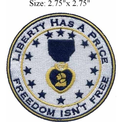 Medal circle 2.75"wide embroidery patch for joyful/clothes stickers/patch cloth
