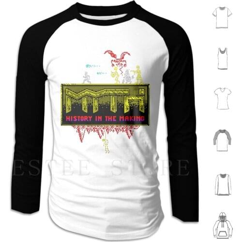 Myth : History In The Making Hoodie Long Sleeve Zx Spectrum Retro Pixel Game Computer Video Myth History Making Action