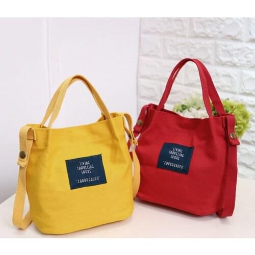 Fashion Womens Canvas Handbag Shoulder Bag Tote Purse Cute Travel Bucket bag