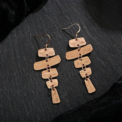 Fashion Womens Big Geometry Gold Earrings Bijoux Classic Vintage Round Earrings Ethnic Wedding Earrings