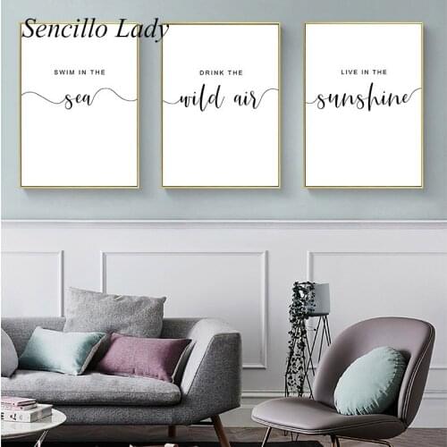 Motivational Quotes Canvas Poster Print Minimalist Calligraphy Wall Art Painting Simplicity Decoration Picture Modern Home Decor