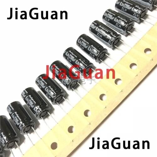 20PCS NEW RUBYCON ZLH 6.3V2200UF 10X20mm 105 degrees 2200UF/6.3V high frequency low resistance and long life zlh 2200UF 6.3V