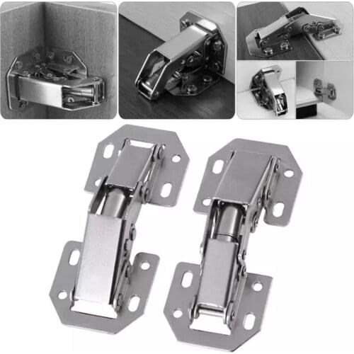 90 Degree 3-4Inch free Drilling Hole Cabinet Hinge Cabinet door soft closing hinge Hydraulic buffer hinge Furniture hardware