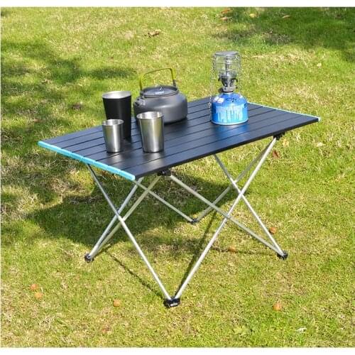 3 Size Outdoor Camping Table Portable BBQ Picnic Folding Table Hiking Foldable Desk Aluminium Fishing Camping Furniture