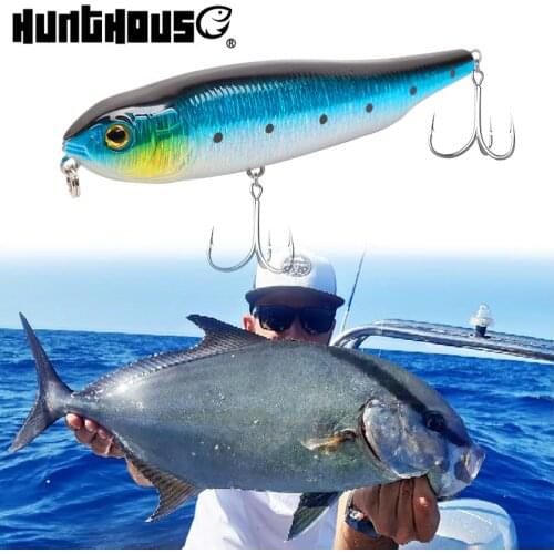 Hunthouse TRIGYA pencil fishing lure 80&95mm 7.5&14g floating fencil bait top water baits for fishing pike bass fish