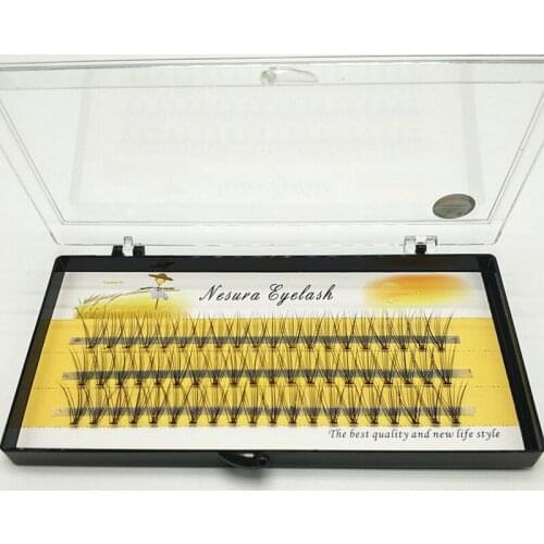 Professional Makeup Used Individual Cluster Grafting Fake False Eyelashes Extension For Beautiful