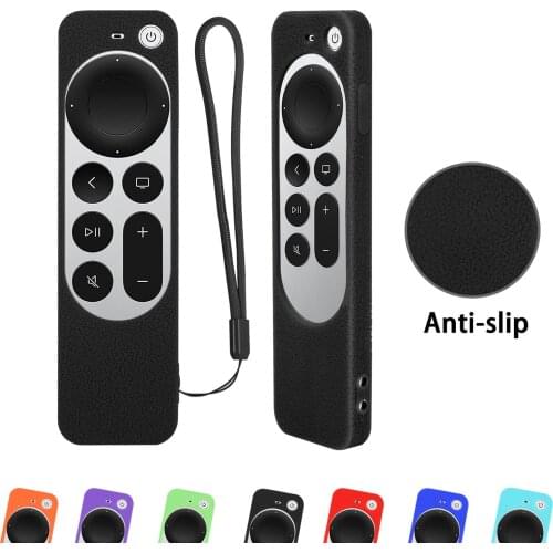Silicone Protective Remote Control Covers For Apple TV 4K For Apple TV Siri Remote 2nd Generation Non-slip Durable Remote Cover