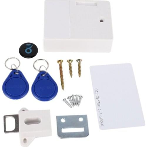 RFID Electronic Cabinet Lock DIY For Wooden Drawer Cabinet, Ready For Use & Programmable