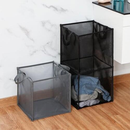 Folding Laundry Basket Clothes Storage Grid Sorting Basket For Kids Toys Sundries Storage Grid Washing Storage Home Organizer