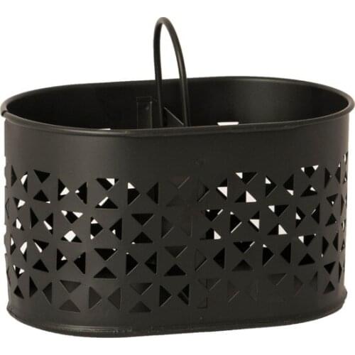 Modern Meleni Home Black Metal Division Bench Top The Spoon Holder organizer storage box органайзер rangement коробка для хранения