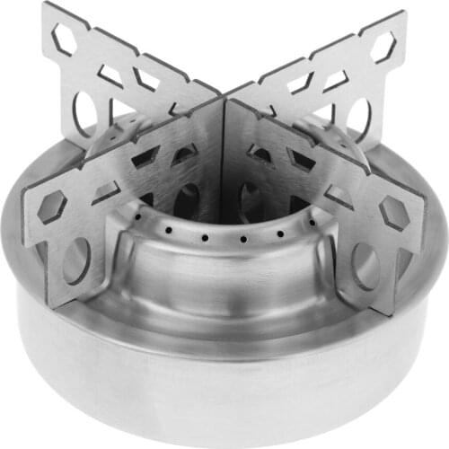 Stainless Steel Alcohol Stove, Lightweight Portable Camp Stoves for Outdoor Picnic Hiking Cooking