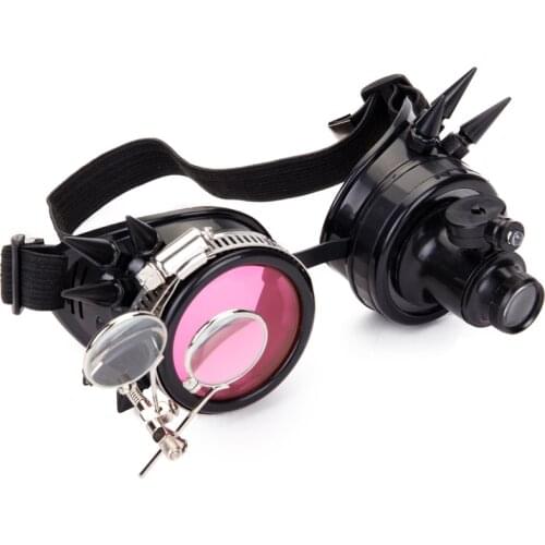 Handmade Halloween Steampunk Vintage Victorian Gothic Punk goggles retro punk gear glasses cosplay party props