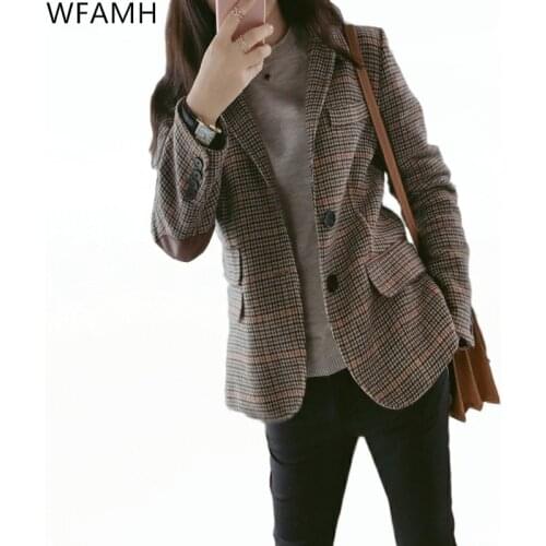 Женские шерстяные пиджаки Wfamh China At AliExpress