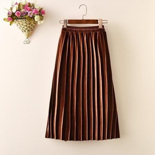 Velvet Teenage Children Skirt Kids Pleated Spring Autumn 2019 Grey Pink Brown Black Teenage Kids Toddler Girl Skirts Clothing