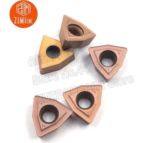 10pcs WCMT06T308 WP230 U drill Insert WC Type Quick Drill Insert Lathe Accessories For Through-hole Machining Drill Bit