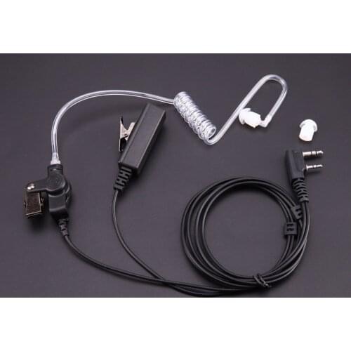 2 Pin Practical Covert Acoustic Tube Earpiece Headset Mic For Baofeng Kenwood UV-5R Radiation-Proof Earphones Spare Earplug