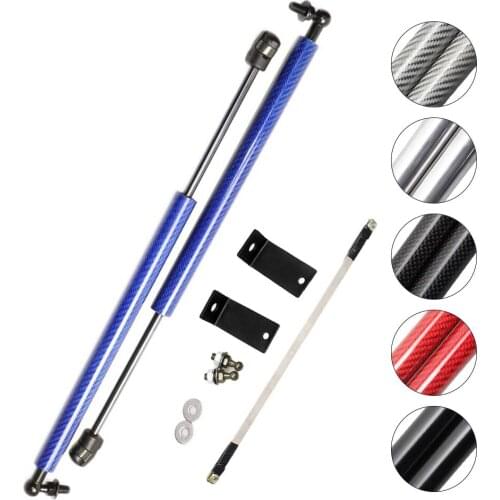 Carbon Fiber Lift Support Shock for Peugeot 4008 2016-2019 Citroen C4 Aircros front Bonnet Hood Modify Gas Struts Dampers bars