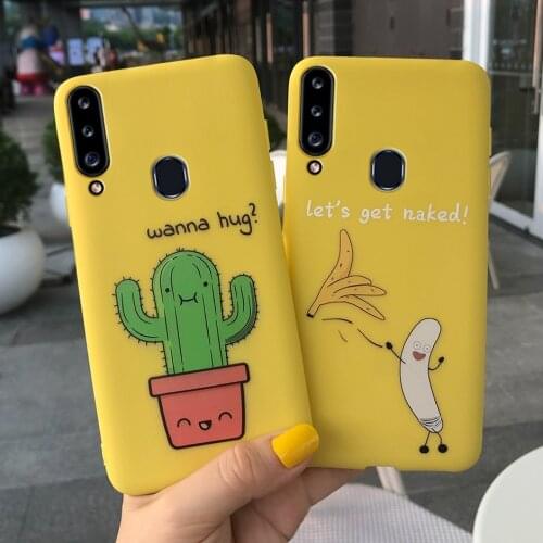 For Samsung Galaxy A20S Case Cute Cactus Candy Color Soft SIlicone Back Cover For Samsung A20s A 20S A20e A20 Phone Case