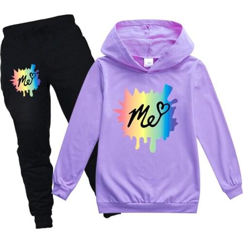 2021 New Year Cotton new child Tracksuit Autumn Clothing Sets Children Boys Girls Clothes Kids Hooded T-shirt Pants Suits