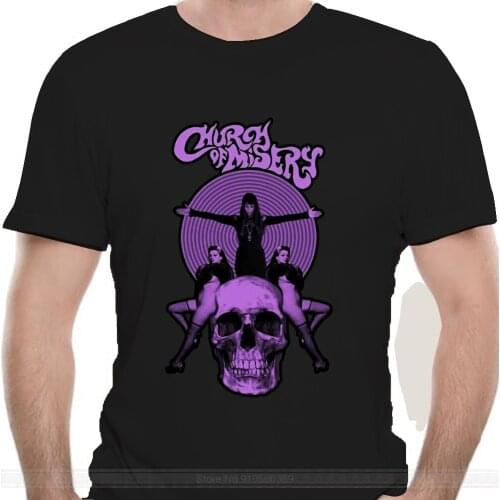 CHURCH OF MISERY DOOM METAL BAND ELECTRIC WIZARD EYEHATEGOD T-SHIRTCool Casual Sleeves T-Shirts Fashion