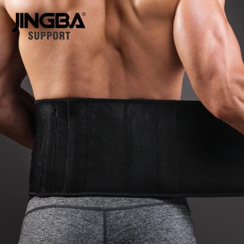 JINGBA SUPPORT 2020 Sports Fitness belt Back waist support Sweat belt waist trainer Women Weight Loss slimming belt neoprene
