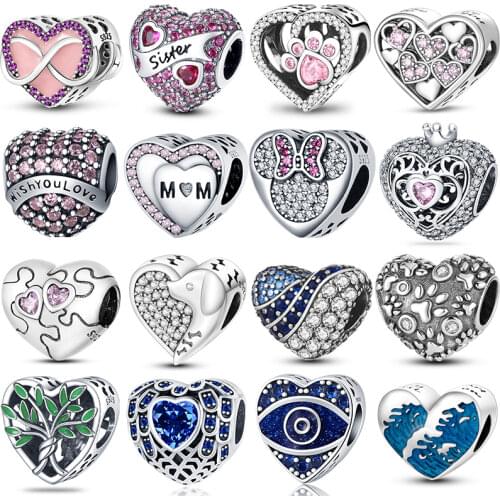 Hot Sale 925 Sterling Silver Original Zircon Series Charm&Beads Fit Original 3mm Bracelet For Women Birthday Fashion Jewelry Gif