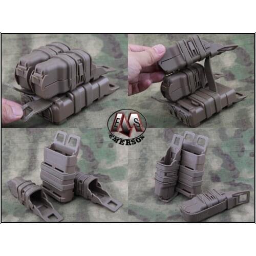 Mag Pistol 2 + 1 MAG "Two Small Pouch And One 5.56 Mag Pouch" M4 Tactical Magazine Pouch Black Bags