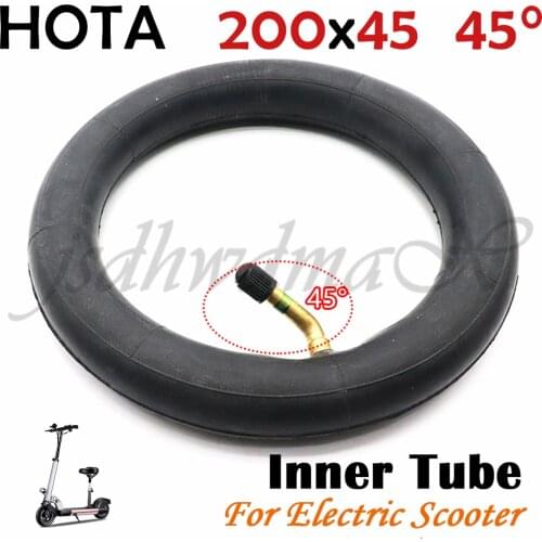HOTA 200x45 Inner Tube 8 Inch Inflatable Tube Tire 45 Degree Bent Valve For Electric Scooter 200*45 hoverboard skate tool