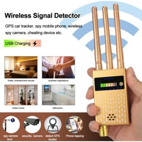 Professional Detector 3 Antenna Anti-spy RF Signal Finder For GSM Bug GPS Tracker Wireless Camera Anti-Eavesdropping