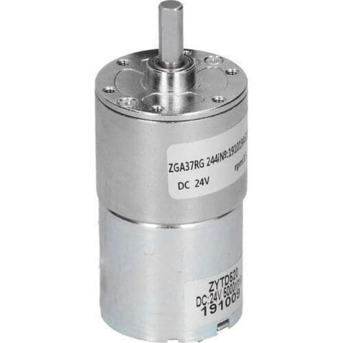Gear Motor High Torsion Micro Reduction Porous Bearing Machinery Accessories ZGA37RG DC 24V